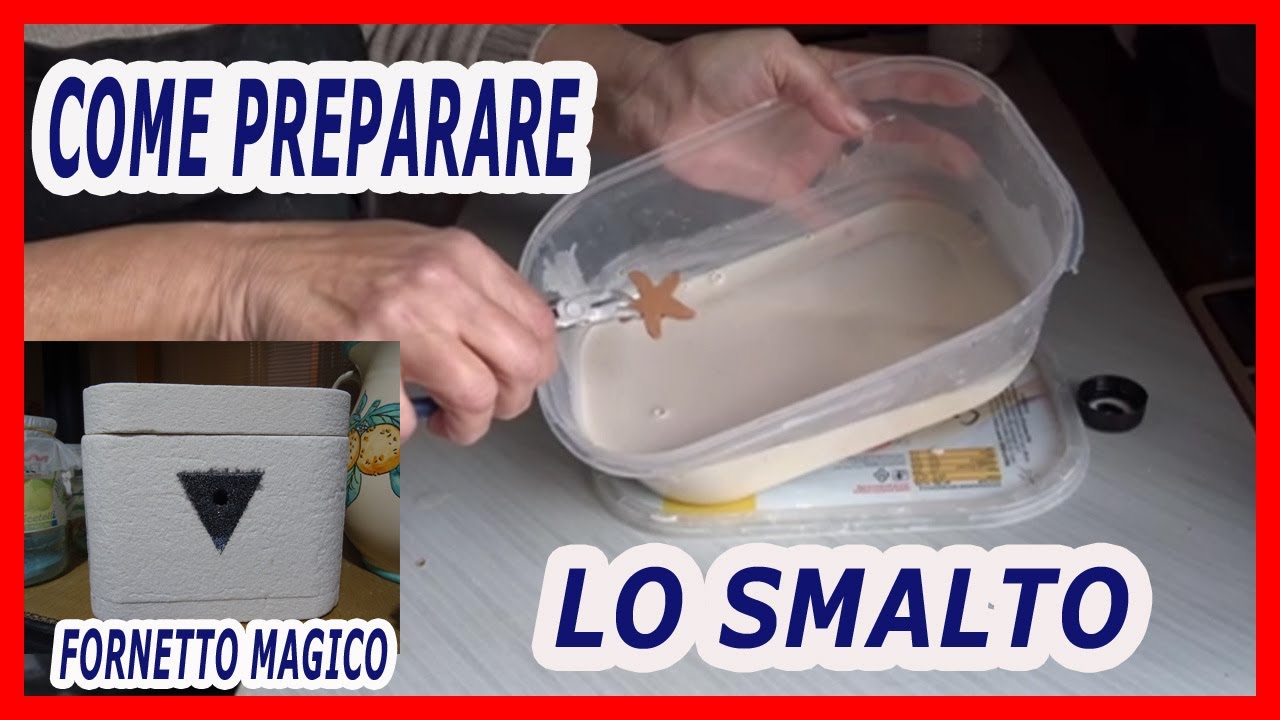 LA CERAMICA A CASA - COME PREPARARE LO SMALTO PER GLI OGGETTI IN TERRACOTTA  - FORNETTO MAGICO