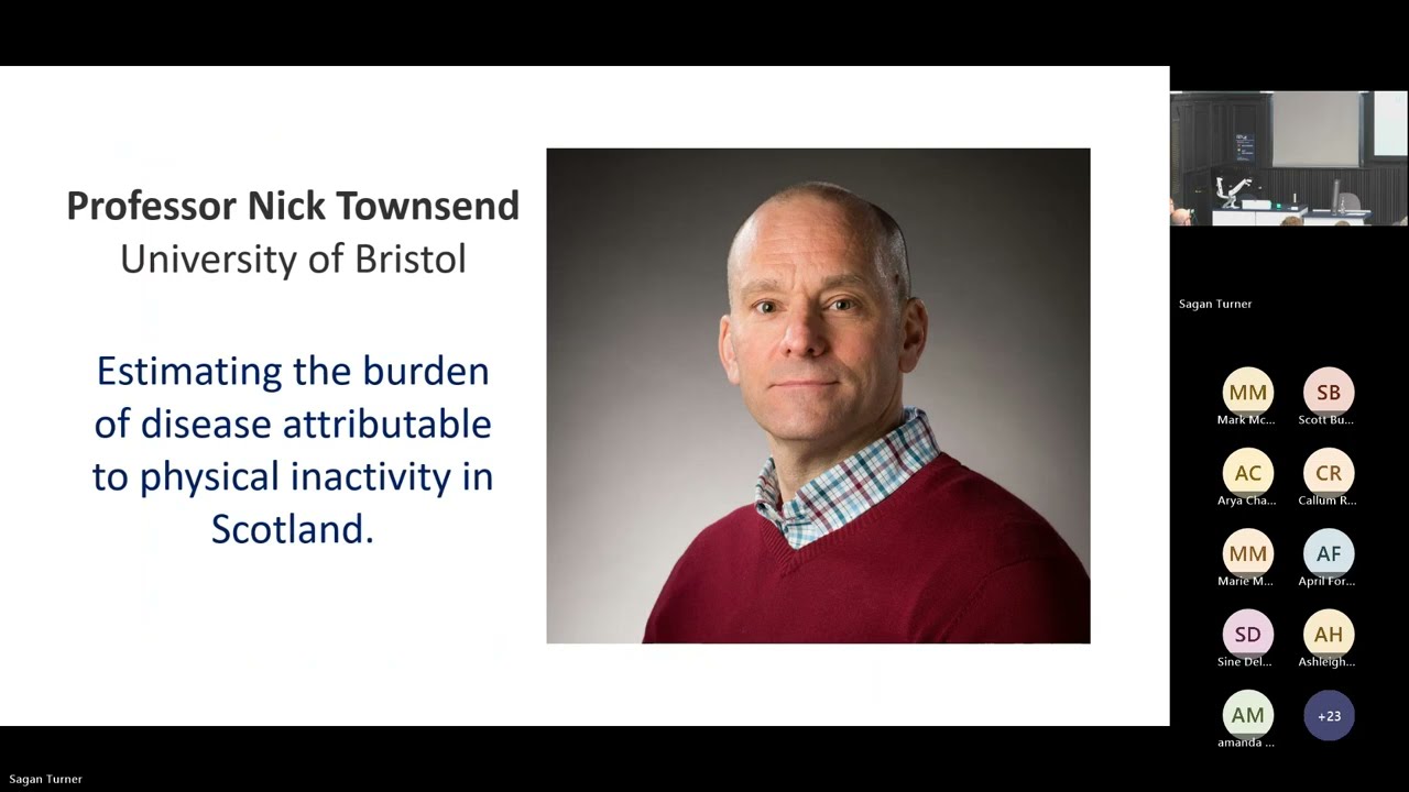 PAHRCs Robertson PL Estimating the burden of disease attributable to physical inactivity in Scotland