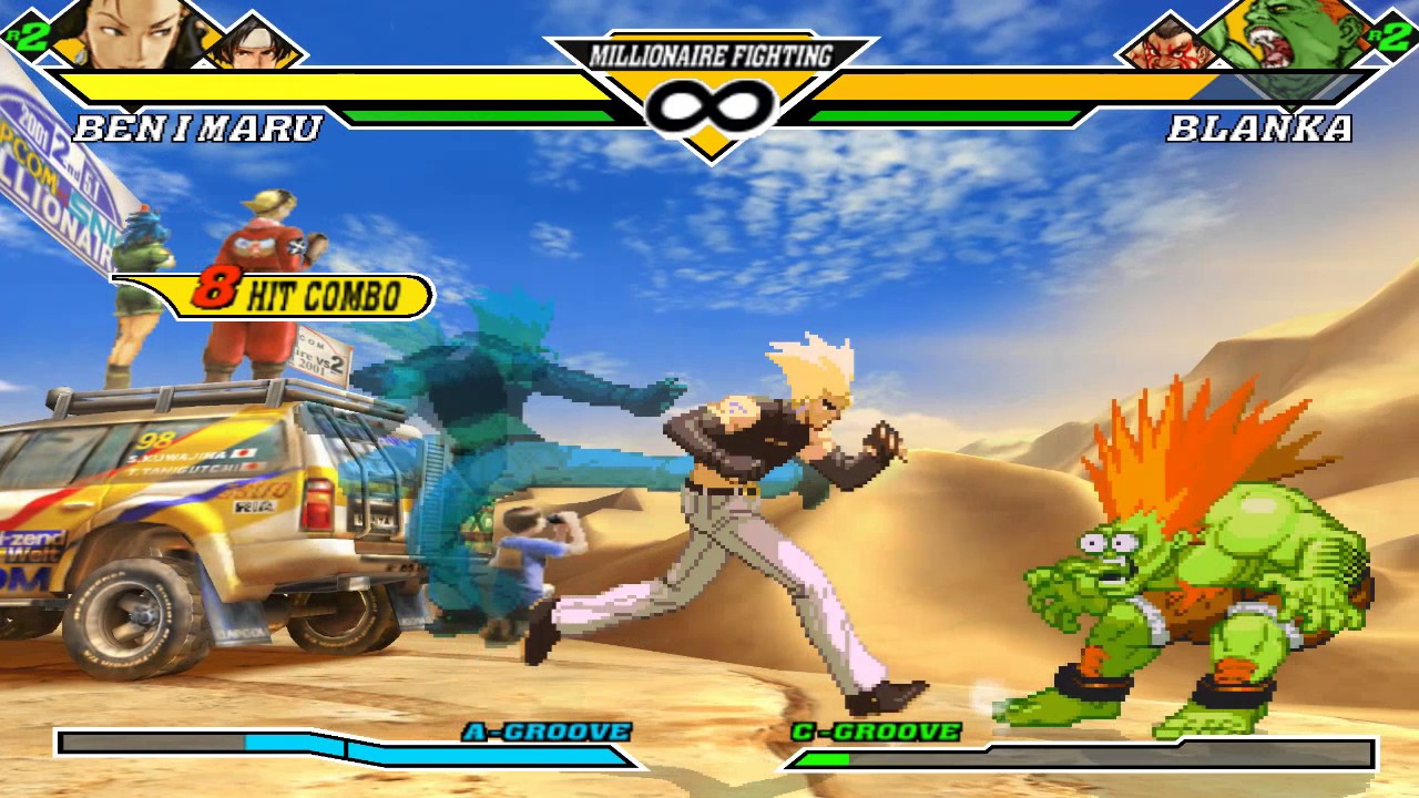 Capcom VS SNK 2 All character's A-groove combo collection