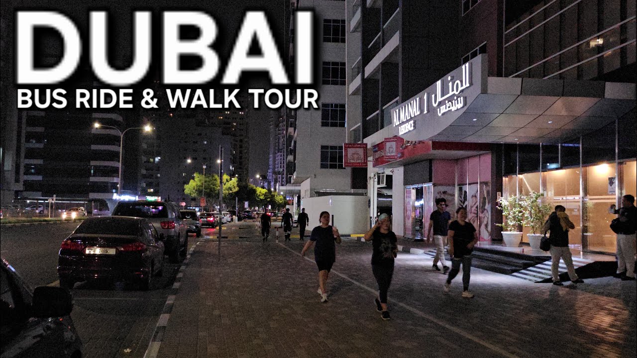 KARAMA BUR DUBAI to SILICON OASIS | Dubai Hot Summer Bus Ride & Walk Tour | 8.8.25: 4K-UHD