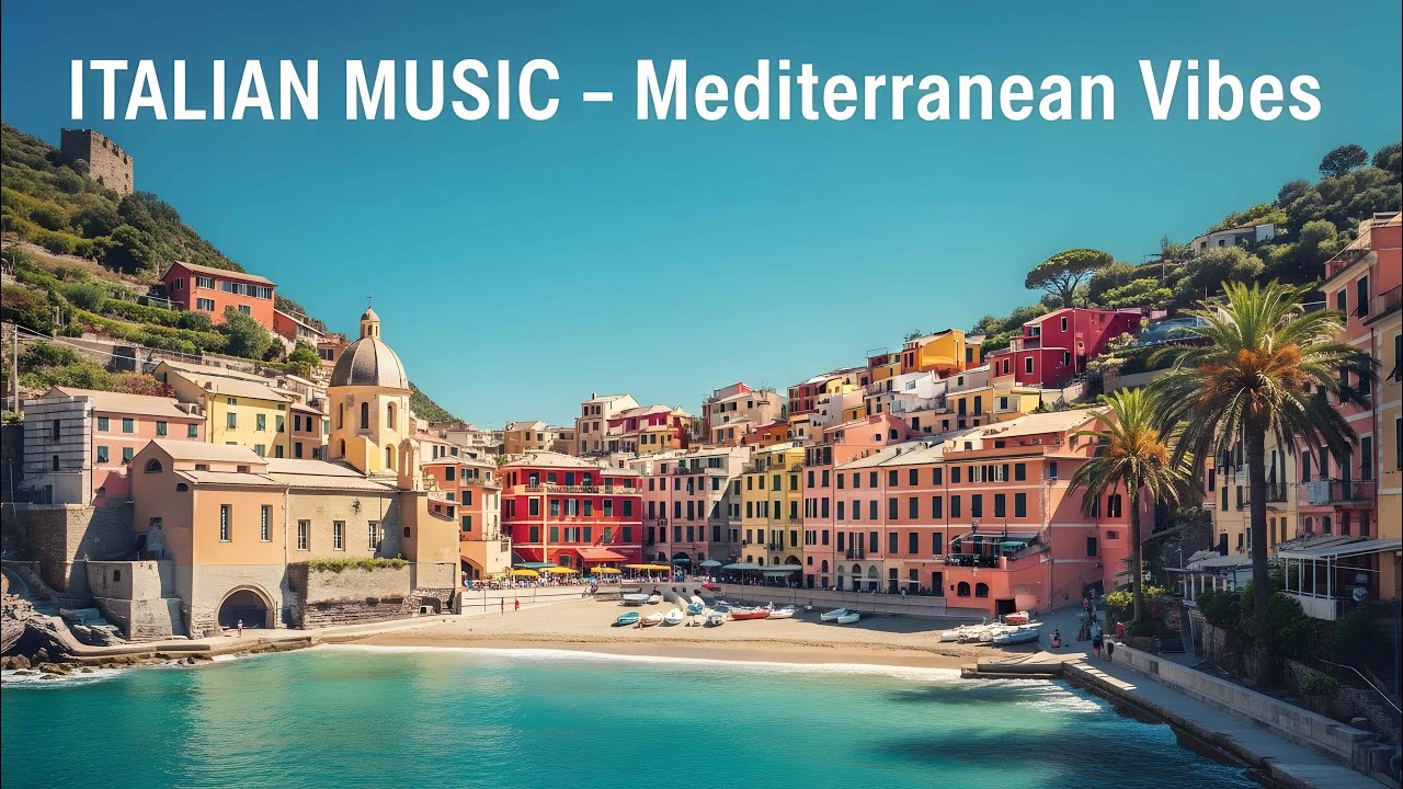 🎶 Italian Vibes & Mediterranean Music 🎶 2+ Hours Scenic Amalfi Coast & Lake Como Relaxation 4K