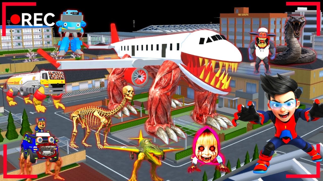 Yuta Mio Panik‼️CCTV Rekam Infected Sky Menyerang Pasukan Anomali Monster Di Kota Sakura School 😱