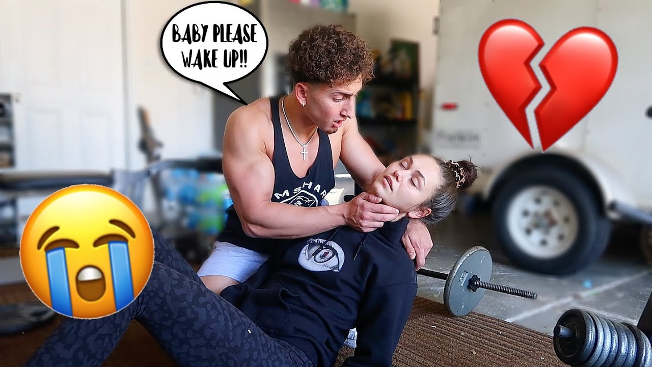 PASSING OUT While WORKING OUT Prank On Boyfriend!! *Cute Reaction* | Montana & Ryan