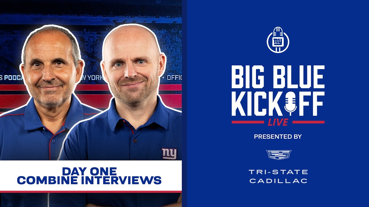 Day One Combine Interviews | Big Blue Kickoff Live | New York Giants