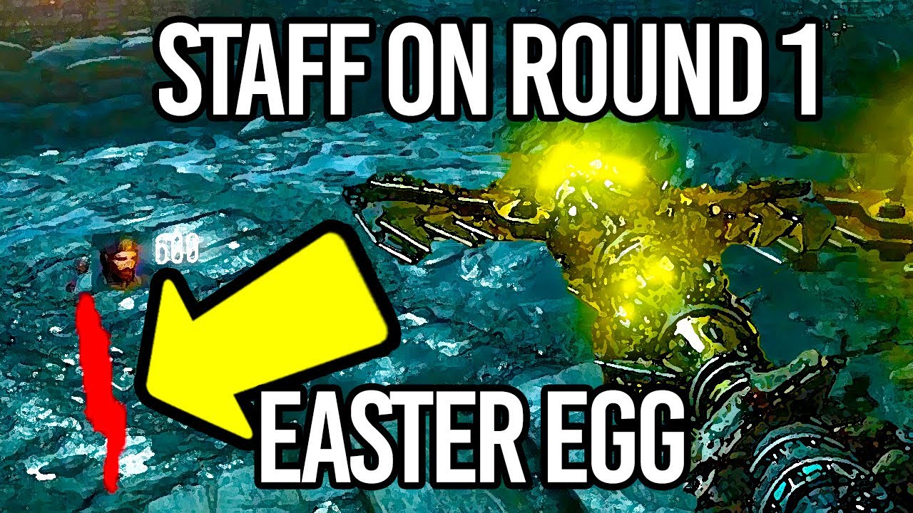 ORIGINS: WIND STAFF ON ROUND 1 - WORLD RECORD! (EASTER EGG) ZOMBIES CHRONICLES