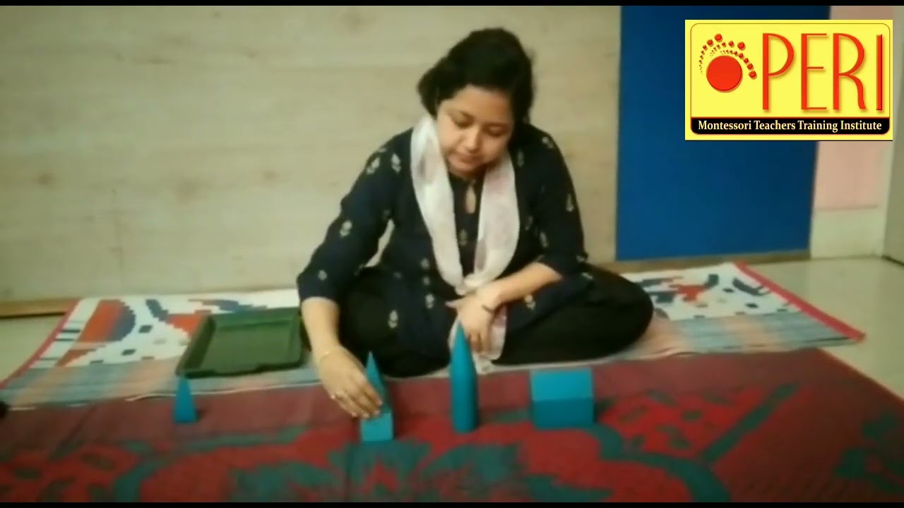 Montessori activities with GEOMETRICAL SOLID #sensorial activities #Montessoritraining