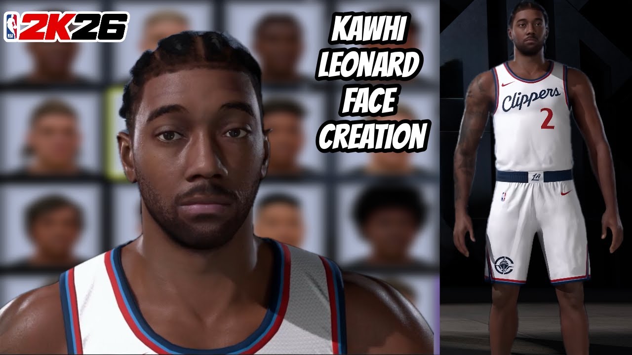 Kawhi Leonard Face Creation NBA 2K26