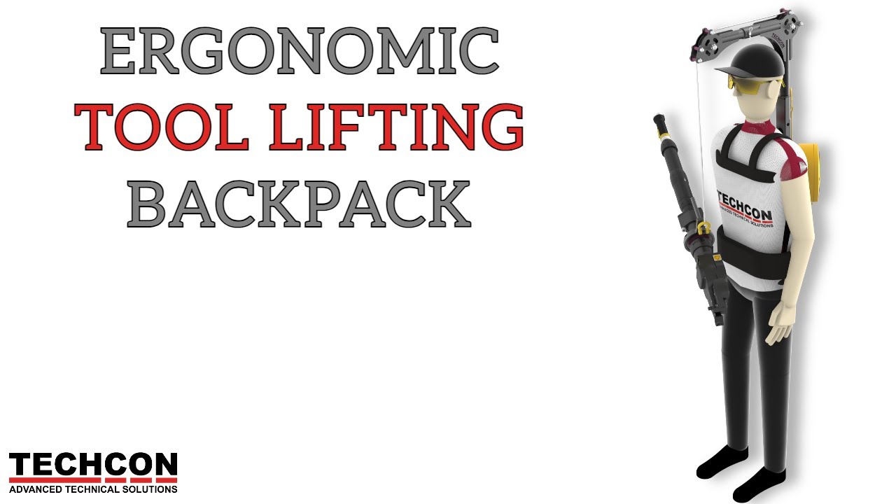 Ergonomic Tool Lifting Backpack by TECHCON