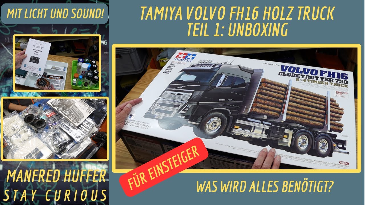 Tamiya Volvo FH16 Holztruck - Teil 1: Unboxing
