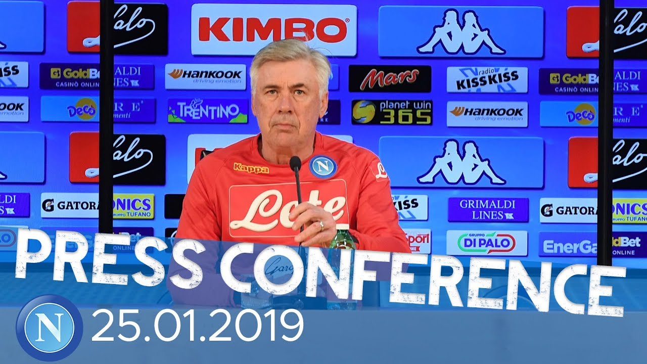 Milan - Napoli, la conferenza stampa di Ancelotti - Ancelotti's press conference