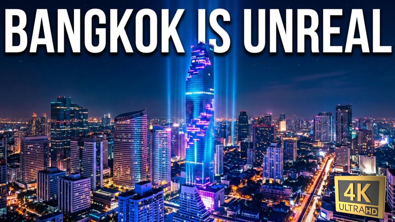 Beautiful Bangkok, CAPITAL of Thailand in 4K ULTRA HD 60FPS By DRONE