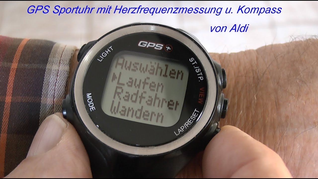 Test GPS Uhr mit Herzfrequenzmessung und Kompass von Aldi 2014, von tubehorst1