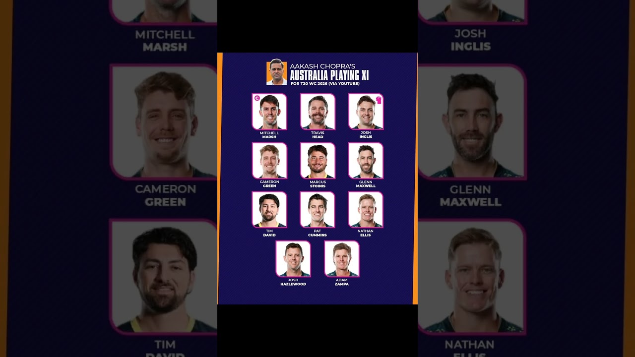 Former Indian player Aakash Chopra picks his Australia Playing XI for the T20 World Cup 2026