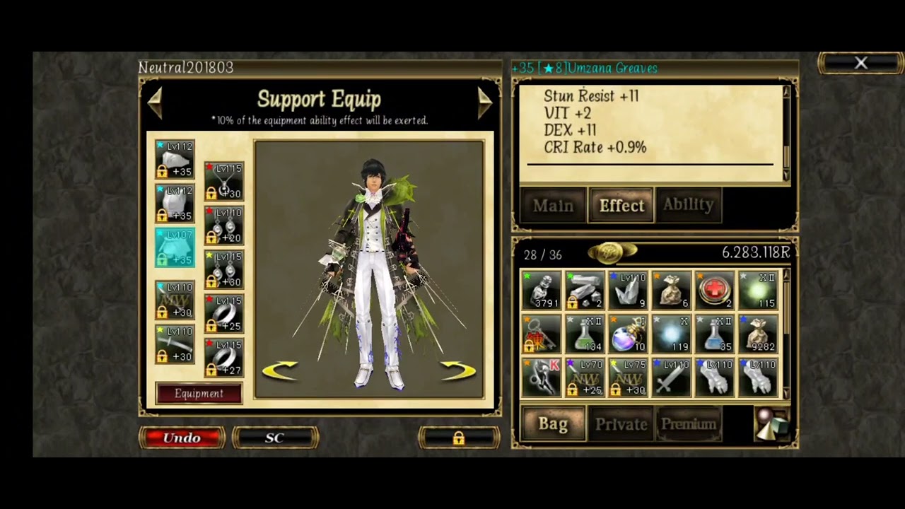 Aurcus Online, skill and equipment build samurai