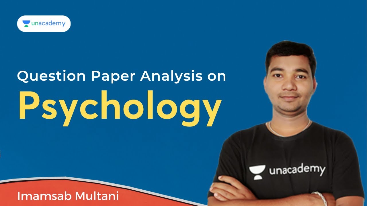 Question Paper Analysis on Psychology | KPSC | Imamsab Multani | Unacademy Karnataka PSC