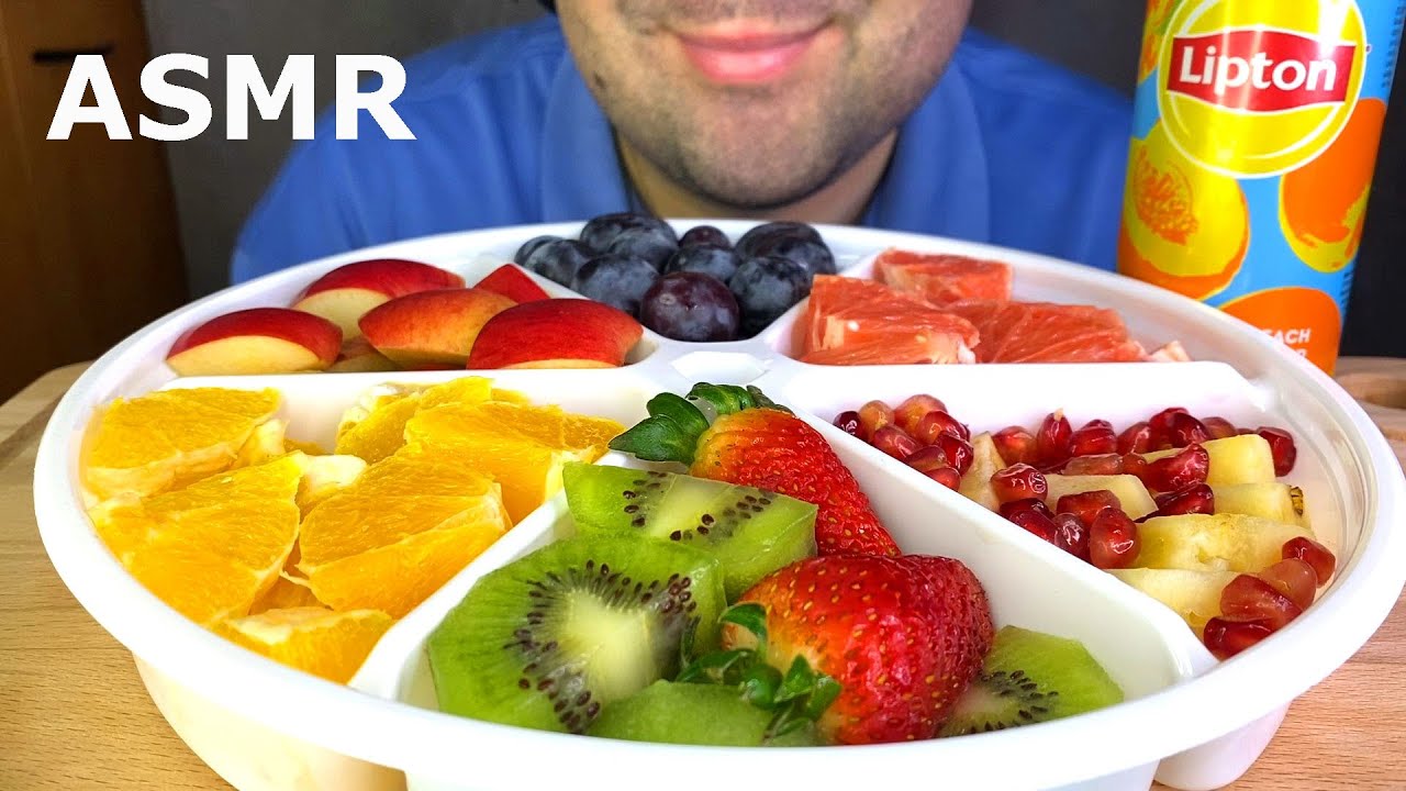 ASMR EATING FRUIT PARTY PLATTER MUKBANG (EATING SOUNDS) EATING SHOW
