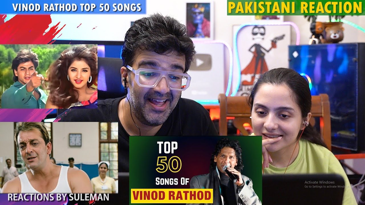 Pakistani Couple Reacts To Vinod Rathod Top 50 Songs | Random Ranking | Baazigar | Munnabhai