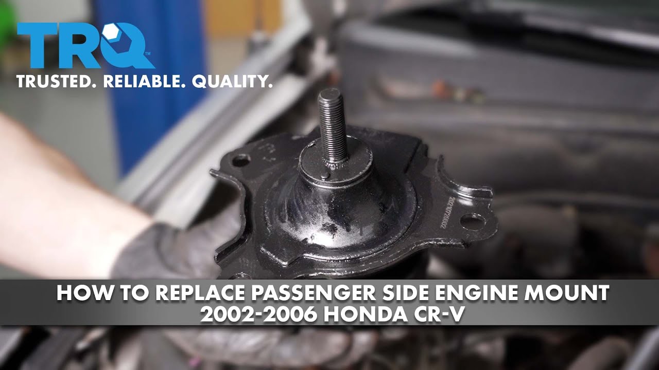 Как заменить опору двигателя со стороны пассажира на Honda CR-V 2002-2006 гг.