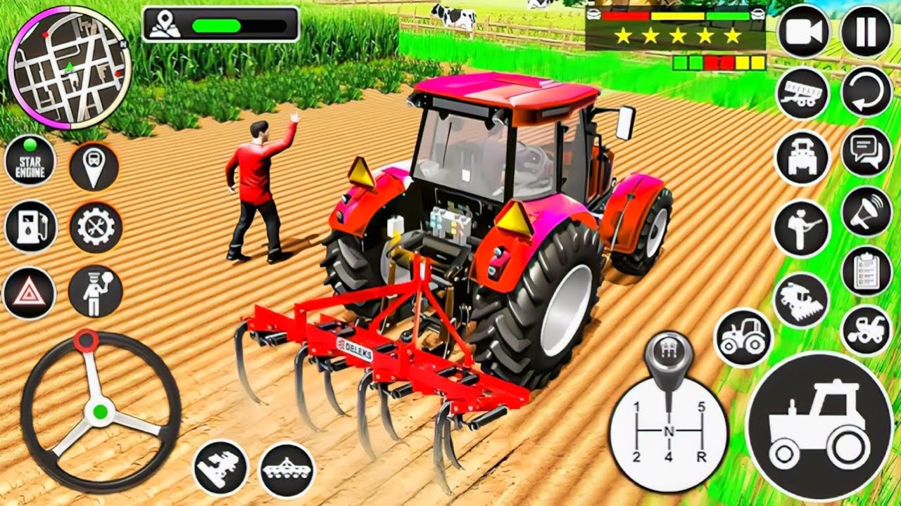 Modern Tractor Farming Driving Simulator 3D - New Tractor Games - Android Gameplay