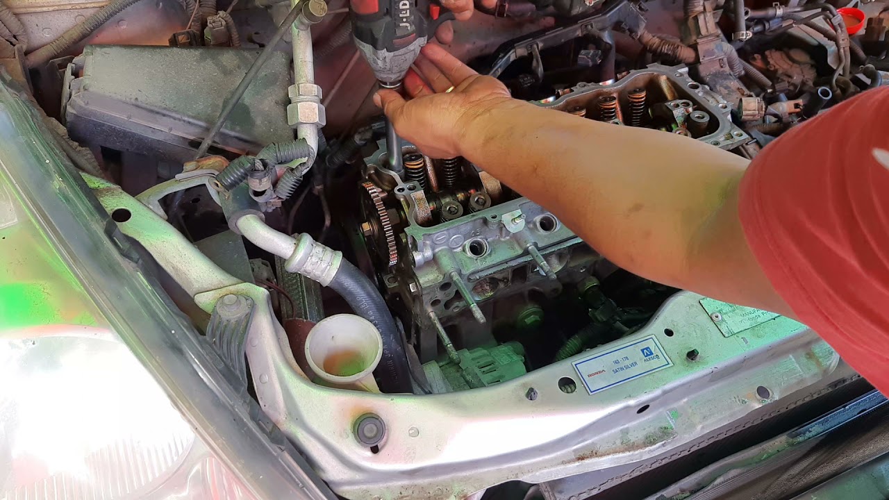 pemasangan silinder head honda jazz