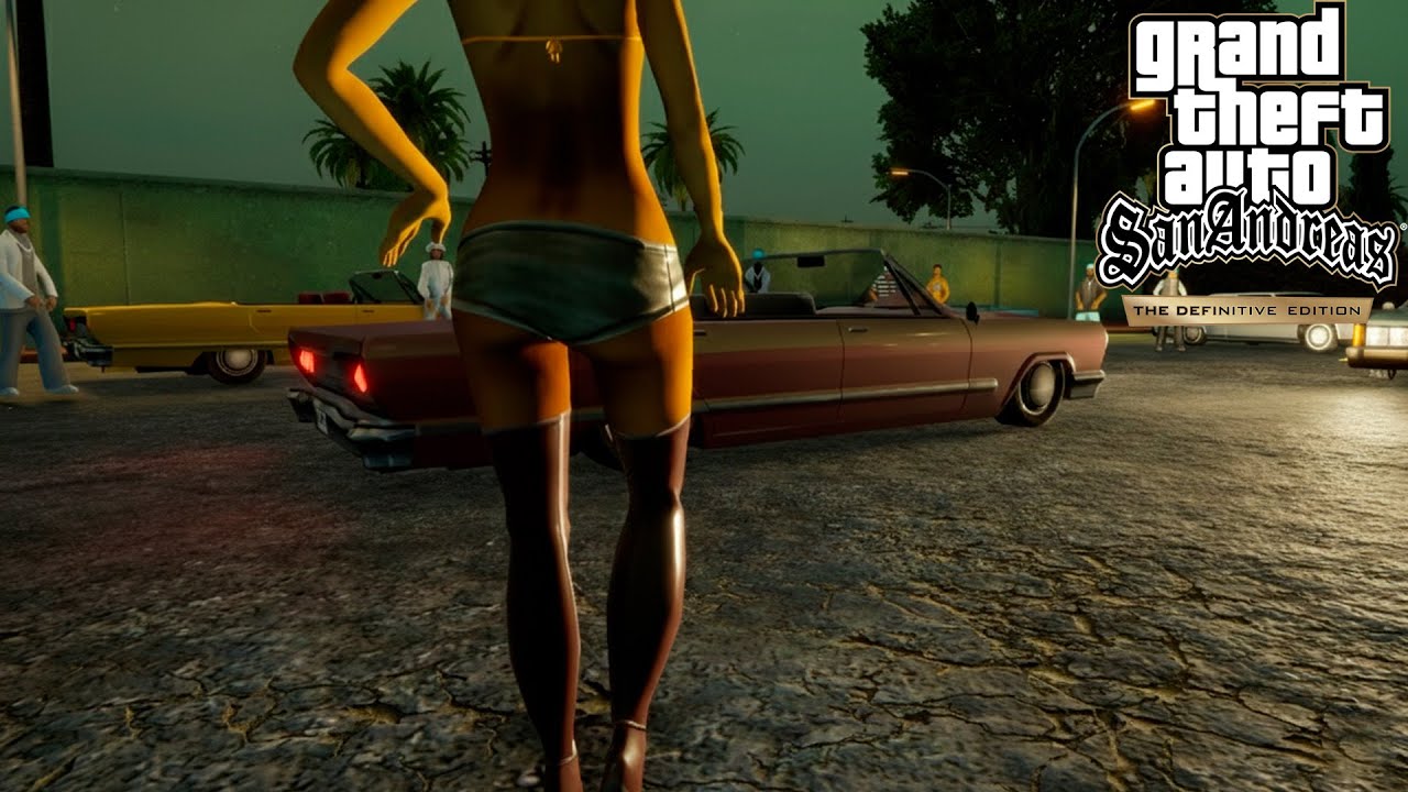 GTA SAN ANDREAS DEFINITIVE EDITION #06 - COMO QUE FAZ PARA DANÇAR COM O CARRO?