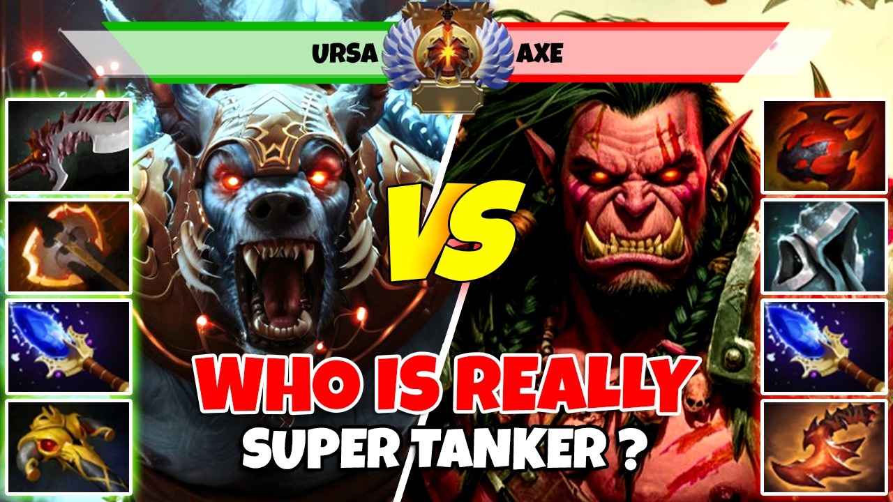 URSA (Кэрри) против AXE (Офф) - Эпическая битва игроков Dota 2 за Божественный ранг - Z Dota 2