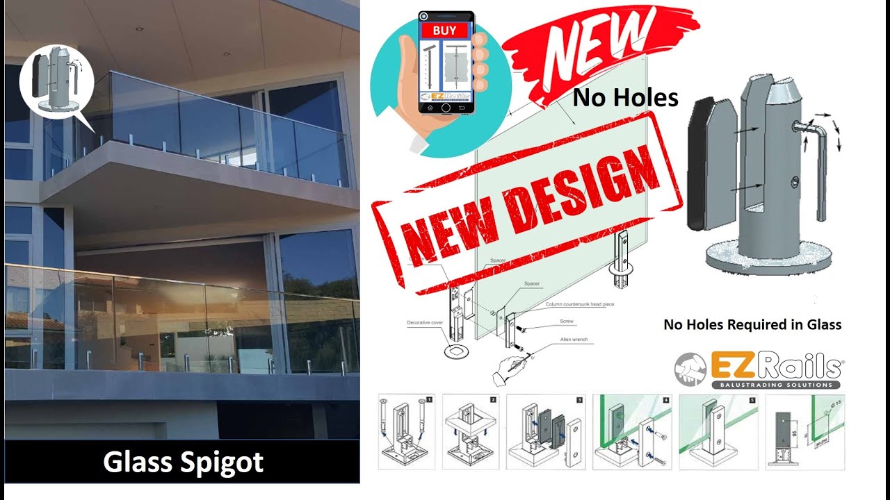 Frameless Glass Spigot Installation | Pool Enclosures | EZRails Balustrades Solutions