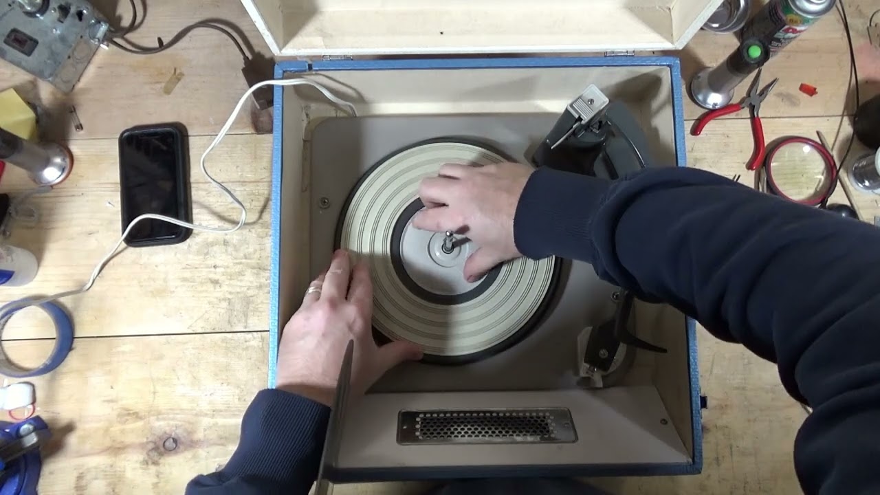 Sonora S6410 Portable Tube Turntable 1960s Repair