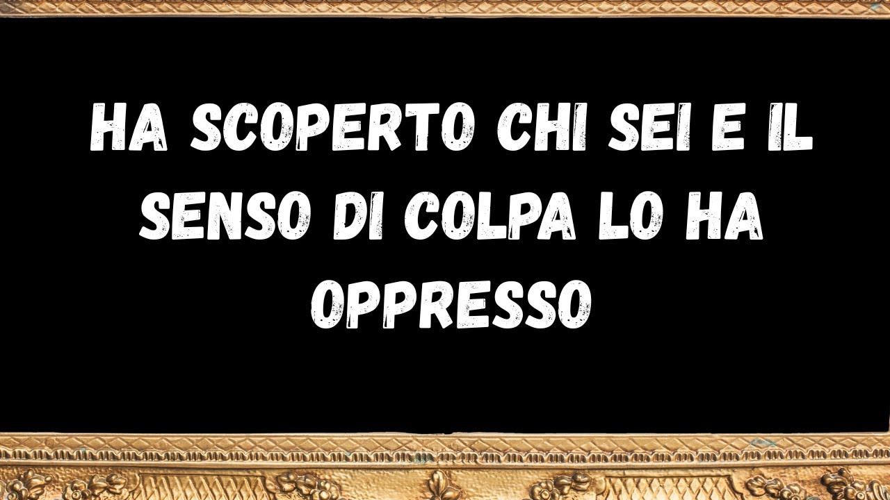 Ha scoperto chi sei e il senso di colpa lo ha oppresso - messaggi dagli angeli
