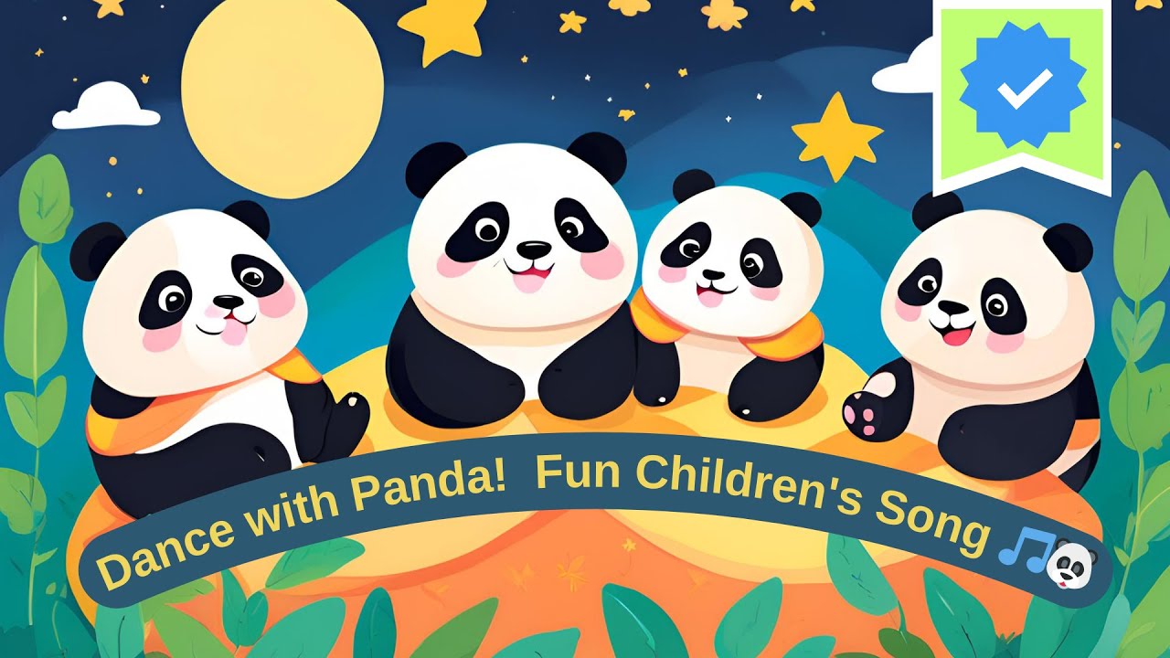 HOP HOP PANDA! Dance with Panda! Fun Children's Song 🎵🐼🌟♫