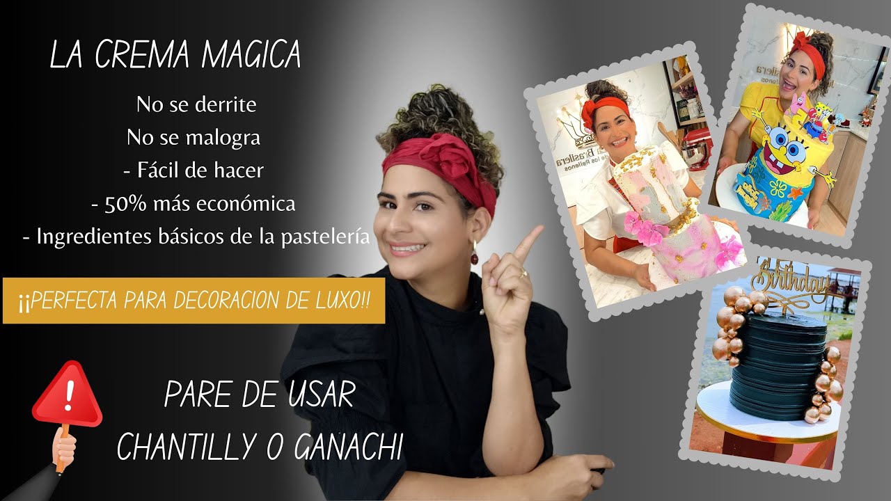 CLASE DE DECORACIÓN CON LA CREMA MÁGICA