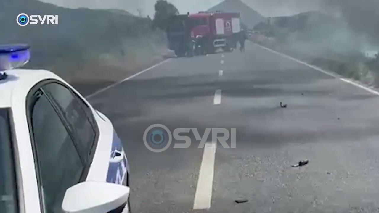 Automjeti merr flakë në ecje në aksin Lezhë-Shkodër, shkrumbohet totalisht