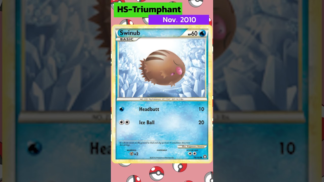 All SWINUB Cards in 60 seconds | PokedexWiki