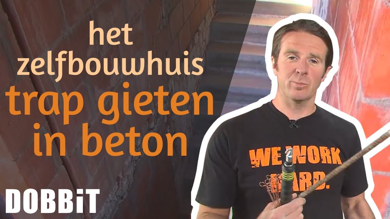 Het Zelfbouwhuis - Een trap gieten in beton