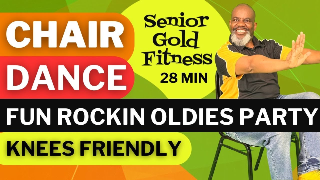 Fun Senior Gold Chair Dance Fitness | Rocking Oldies Seated Workout