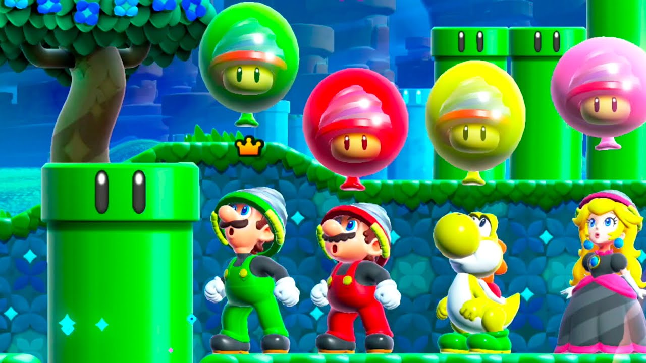 Super Mario Bros. Wonder - 4 Players Hidden Secrets (Co Op Multiplayers) World 6