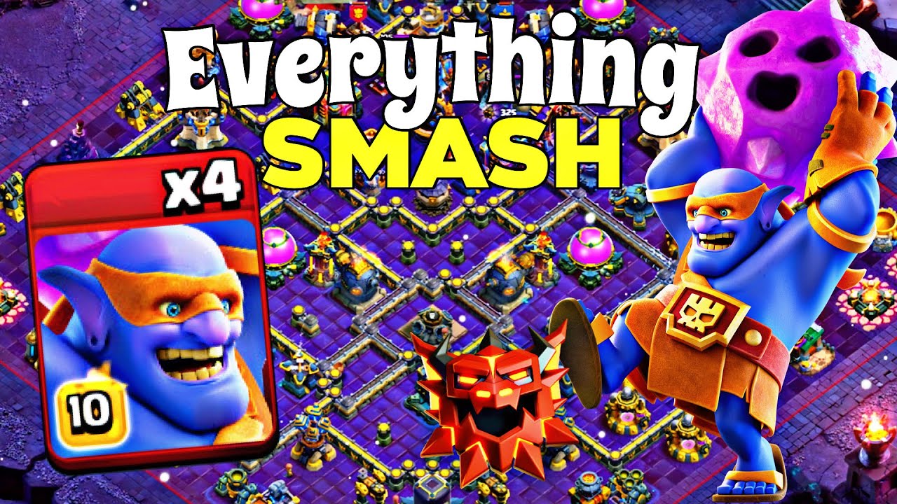 Crushing TH18 Bases with Super Bowler Smash in 2025!