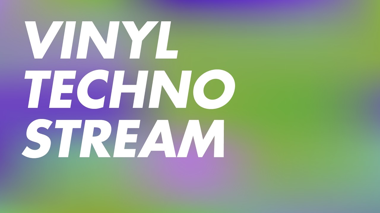 Vinyl Techno Stream - Monday grooves 📀