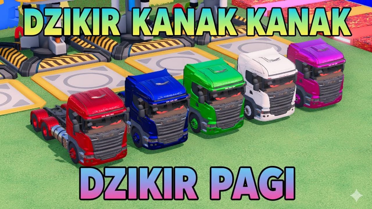 DZIKIR PAGI ANAK - ANIMASI MOBIL POLISI, AMBULANCE, BUS, TRUK MOLEN, TRUK PEMADAM KEBAKARAN FS22#758