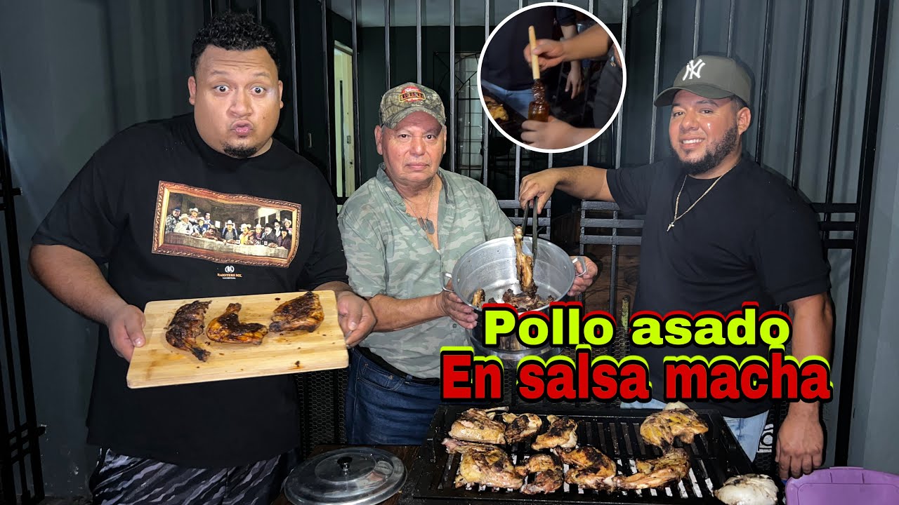 Pollo Asado con Salsa Macha para los Amantes del Picante.