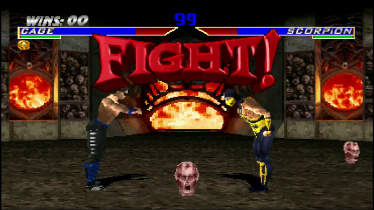 Mortal Kombat 4 (PS1) Johnny Cage - Master II Tower - Difficult: Ultimate - No Continues