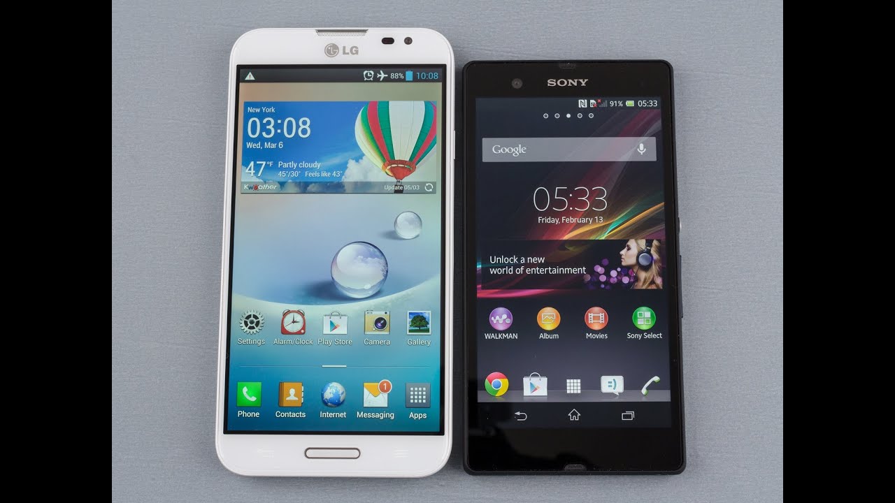 LG Optimus G Pro vs Sony Xperia Z