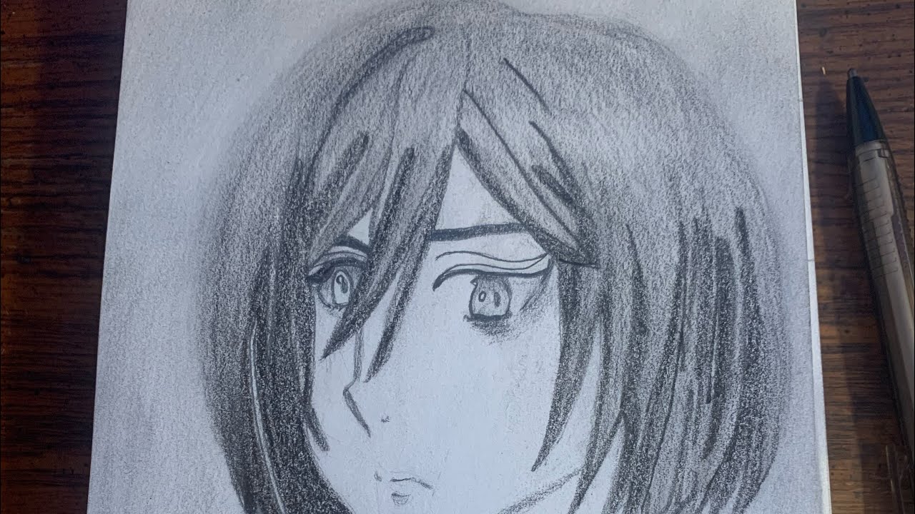 mikasa ackerman attack on titan- speed drawing 