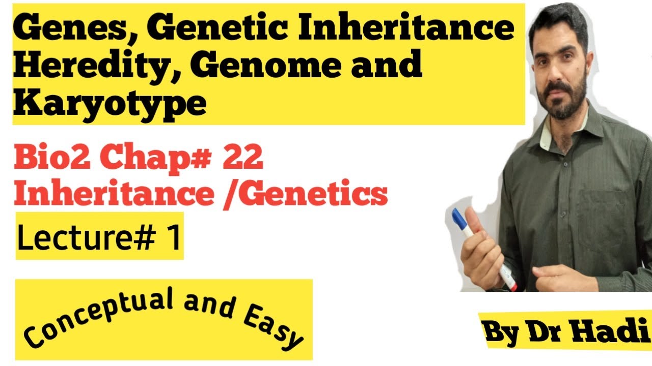 L-1 Genes, Genetics inheritance, Heredity, Genome and karyotype   in Urdu Hindi By Dr Hadi