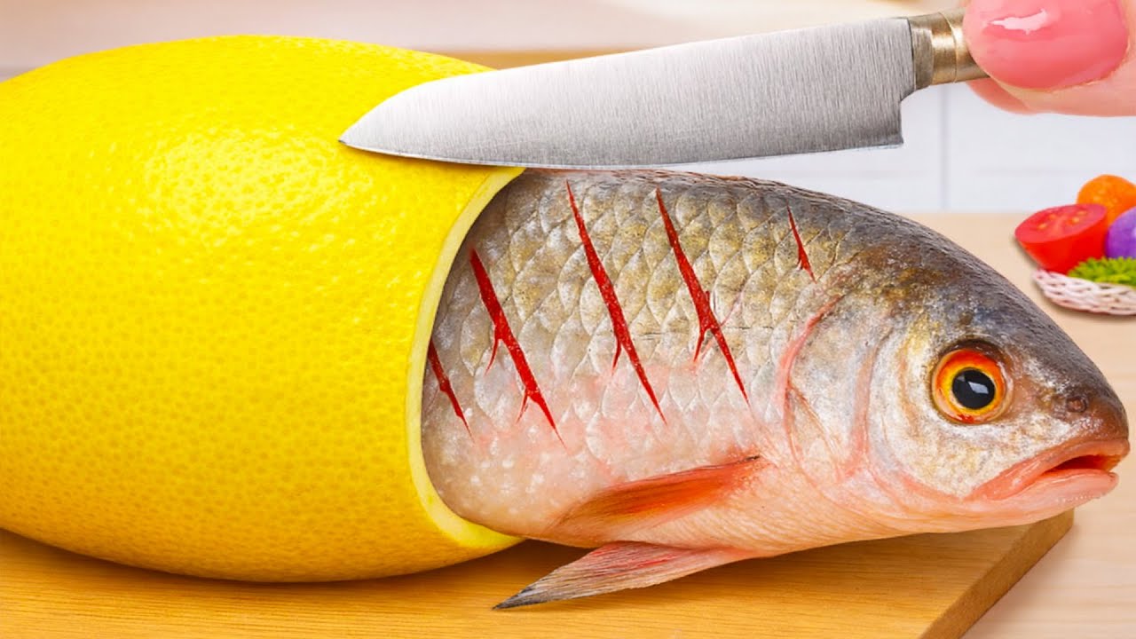 Miniature Fish with Lemon Butter Sauce | Easy Fish Gravy Curry | How To Make Fish - Mini Yummy