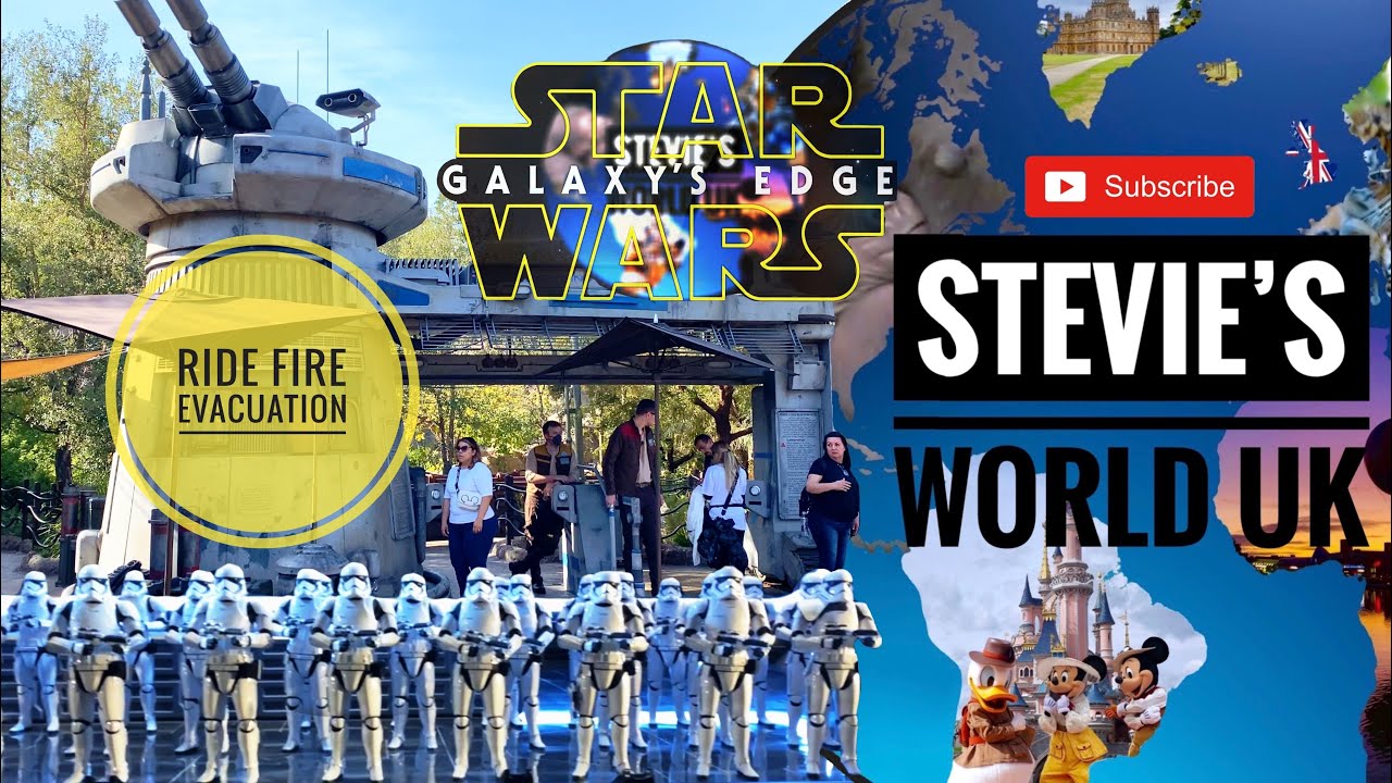 RISE OF THE RESISTANCE FIRE EVACUATION FROM THE STAR DESTROYER - GALAXY'S EDGE DISNEYLAND CA