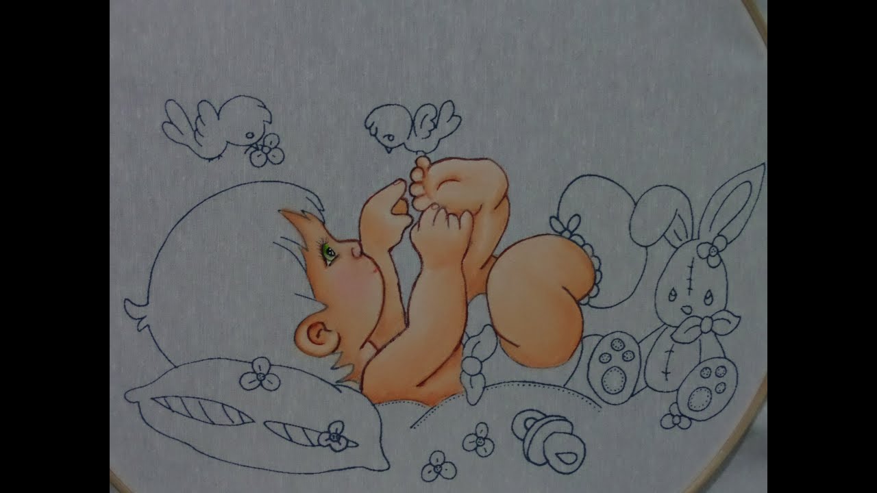 Pintura en Tela - Bebé Parte   1