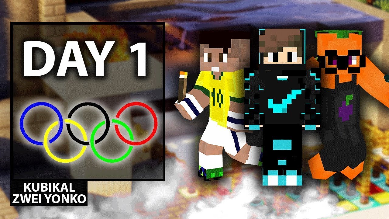 OLIMPIADA DZIEŃ 1 - PIERWSZA WALKA o MEDALE | MINECRAFT