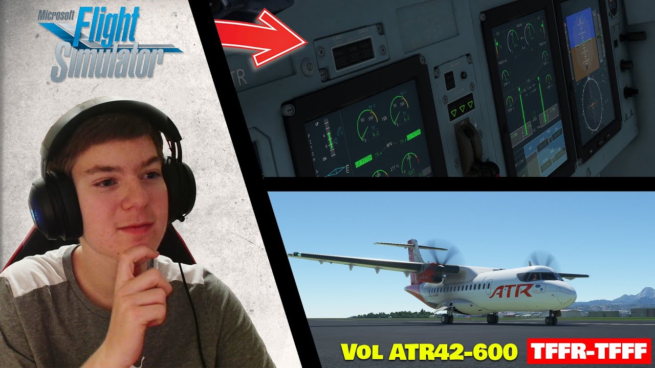 Flight Simulator 2020 | Vol Point-à-Pitre vers Fort-de-France en ATR 42-600 ✈️ | FULL HD