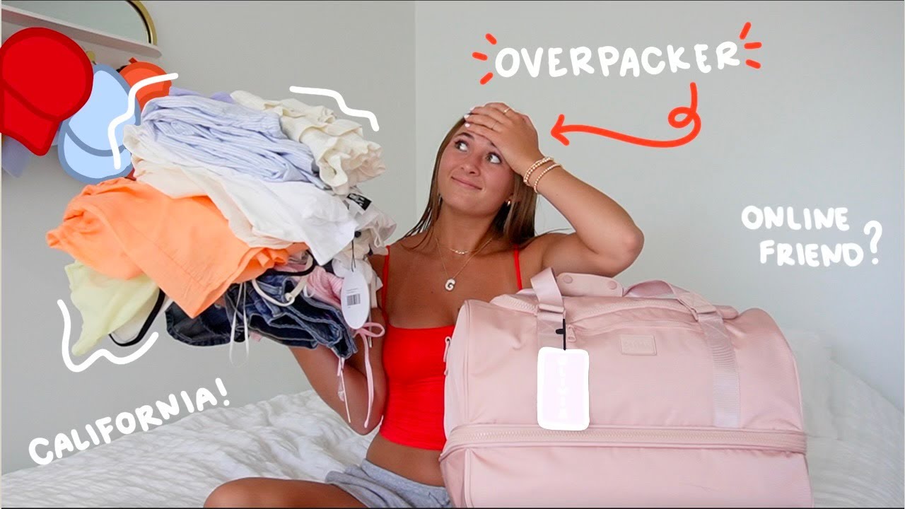 pack with me for CALIFORNIA!!! 🌺🌴✨